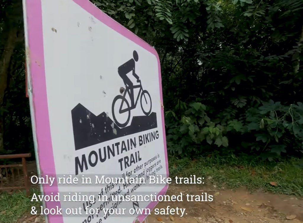The Singapore Cycling Federation and PUB jointly created a trail etiquette video on the SCF YouTube Channel to highlight some of the recommended etiquette when riding the mountain bike trails in Singapore. This video came at a good time with the recent changes to certain trail sections marked as "Prohibited" to "Trail Usage Advisory".