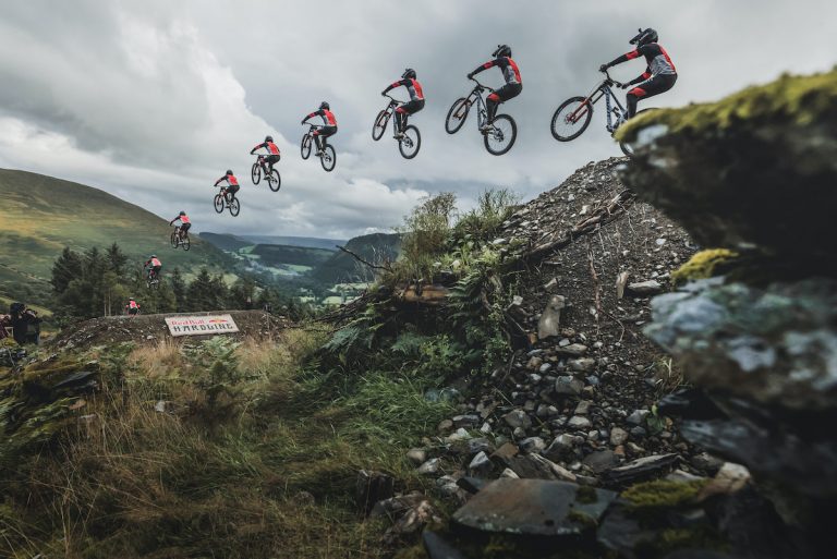 Bernard Kerr at Red Bull Hardline 2022 in Dinas Mawydd, Wales. // Dan Griffiths / Red Bull Content Pool // SI202209090623 // Usage for editorial use only //