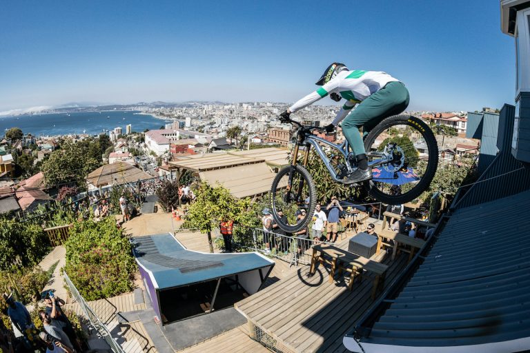 Lucas Borba competitors perform during Red Bull Valparaiso Cerro Abajo, Valparaiso, Chile on February 12, 2023 // Luis Barra / Red Bull Content Pool // SI202302120528 // Usage for editorial use only //